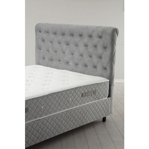 Sonata Set 90 x 190 v3 - Grey Grey Single Mattress, Base & Headboard slika 2