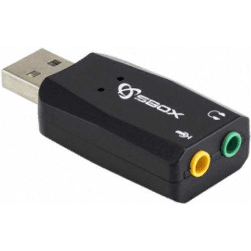 S BOX Adapter USB C11, USB / 2 x 3,5 mm slika 1