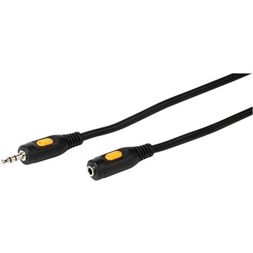 Kabel VIVANCO 46056, 3.5mm M na 3.5mm Ž, produžni, 2.5m, crni slika 1