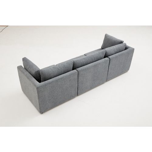 Atelier Del Sofa Trosjed, Mottona 3-Seat Sofa - Grey slika 4