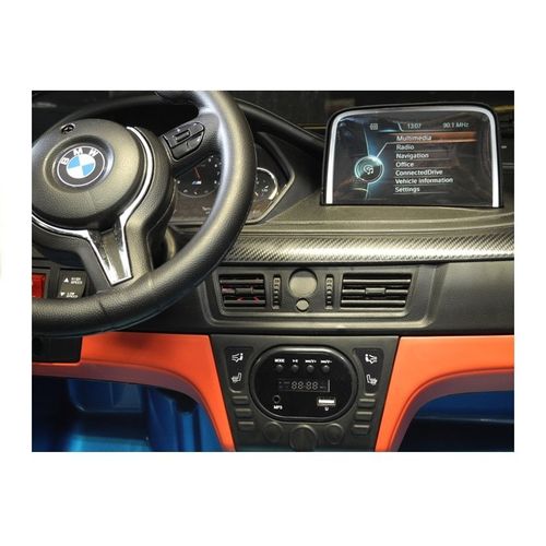Licencirani auto na akumulator BMW X6 - plavi/lakirani slika 2
