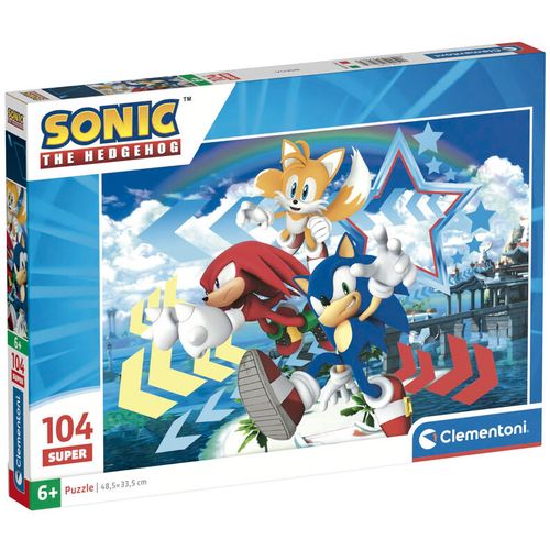 Sonic the Hedgehog puzzle 104pcs slika 1
