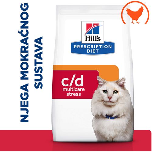 Hill's Prescription Diet c/d Multicare Stress Urinary Care Hrana za Mačke s Piletinom, 1,5 kg slika 1
