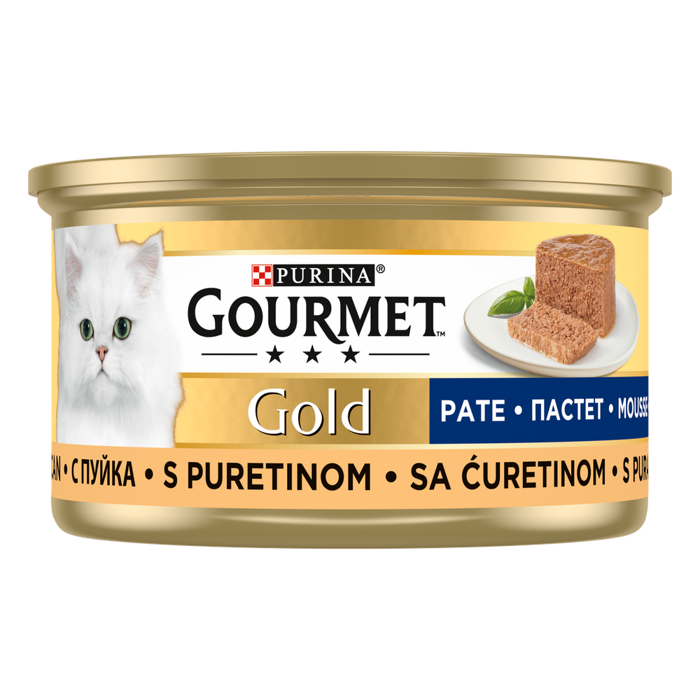 GOURMET GOLD Hrana za mačke, mousse ćuretina, 85g slika 2