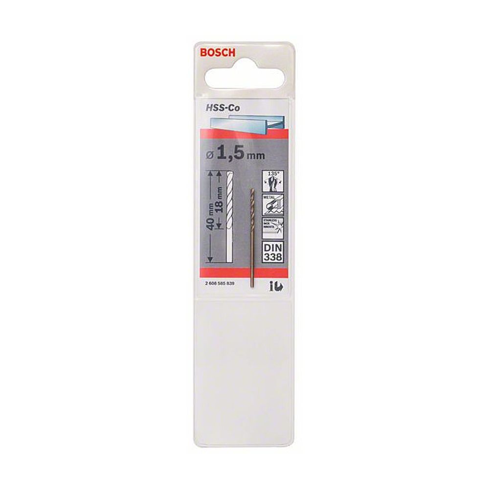 BOSCH Burgija HSS-Co 1.5 mm slika 2