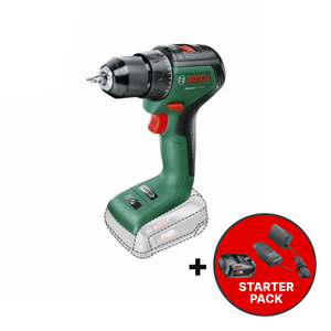 Bosch Odvijač-bušilica aku UniversalDrill 18V-60  + Starter Set 18V Alliance – baterija PBA 18V 2,5 Ah + punjač AL 18V-20 W