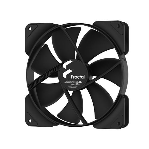 Fractal Aspect 14 PWM Black,140mm ventilator, crni slika 1