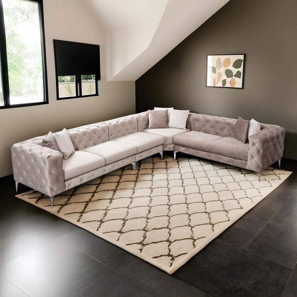 Como Kutna Sofa Desna - Bež slika 3