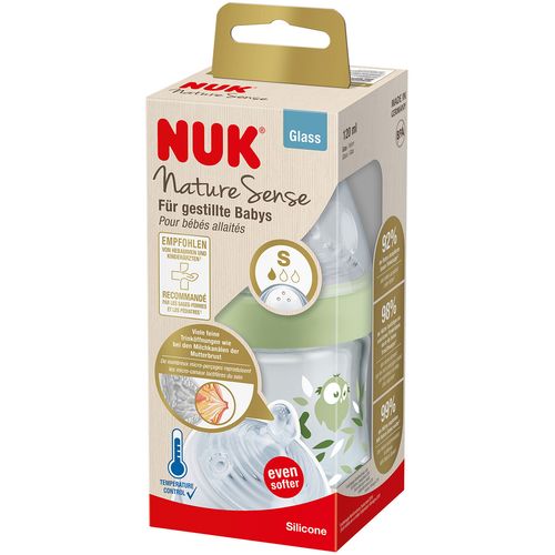 NUK staklena bočica Nature Sense NS 120m, temp 10747110 slika 2