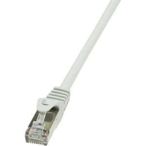 LogiLink CP1062D RJ45 mrežni kabel, Patch kabel cat 5e SF/UTP 3.00 m siva  1 St.