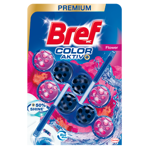 Bref Color Aktiv osvježivač WC šolje Fresh Flower 2x50g