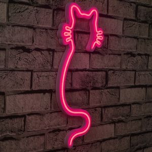 Cat - Pink Pink Decorative Plastic Led Lighting