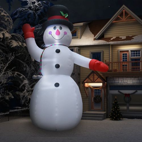 Božićni snjegović na napuhavanje LED IP44 600 cm XXL slika 36