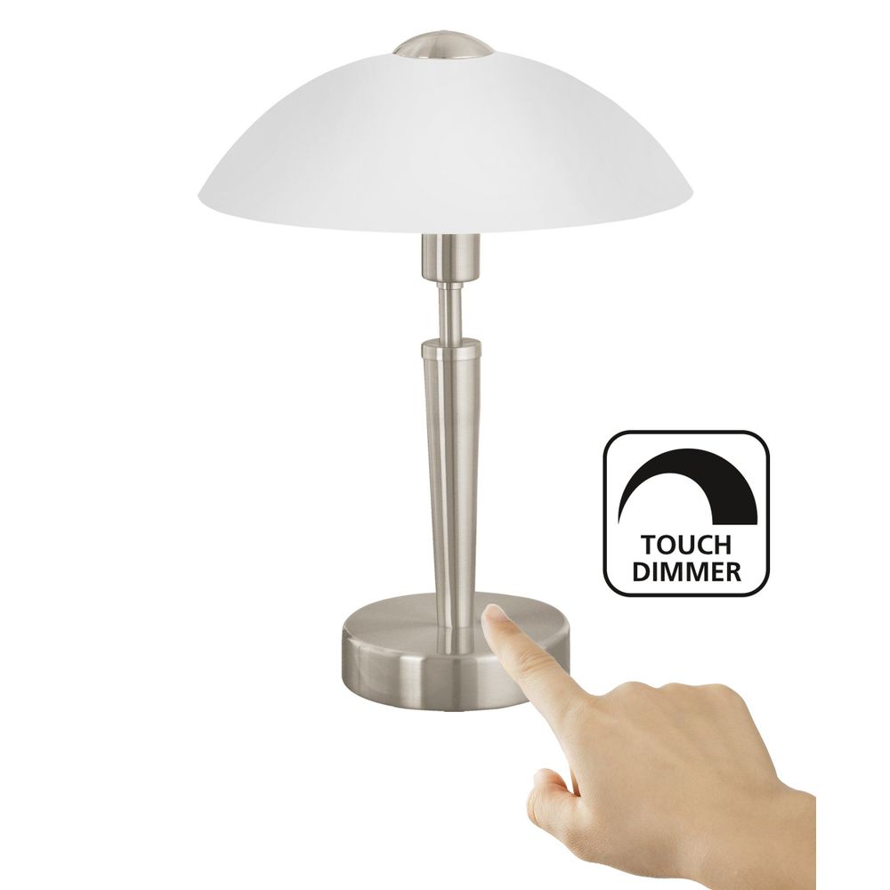 Eglo Solo 1 stol.lampa/1 h350 sa senz. Na dodir, nikl-mat  slika 3