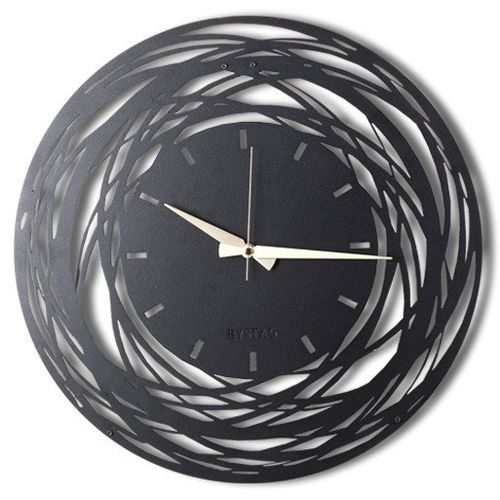 Wallity WATCH-043 Black Decorative Metal Wall Clock slika 5