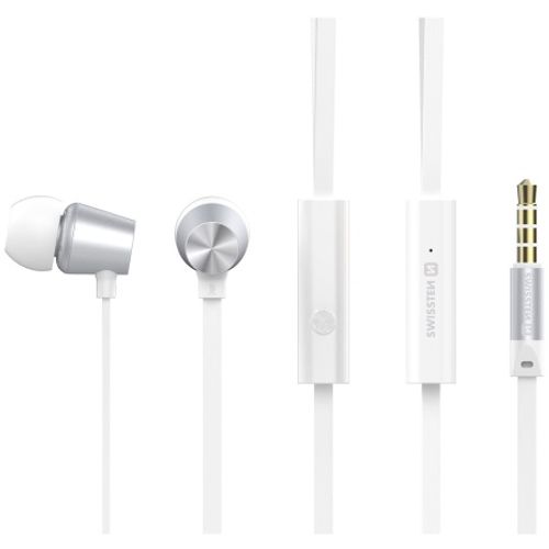 SWISSTEN slušalice + mikrofon, In-ear, metalne, srebrno/bijele DYNAMIC YS500 slika 3