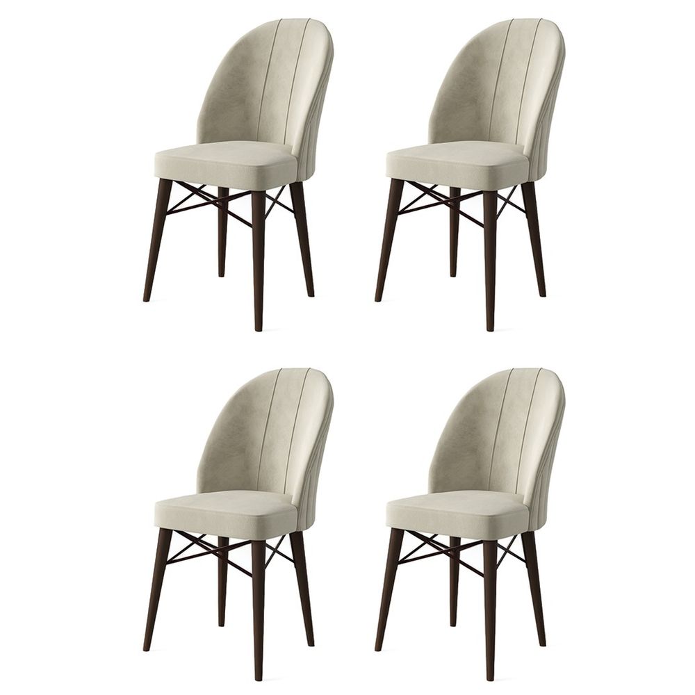 Ritim - Set stolica u krem boji (4 komada) slika 1