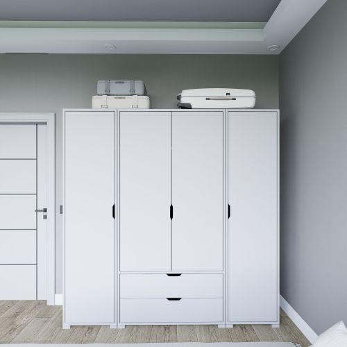 Duru 1600-023 Matte White Wardrobe slika 1