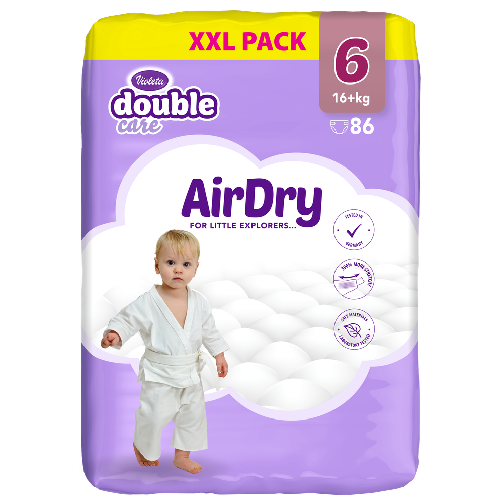Violeta Double care pelene Air dry giga pakovanje slika 3