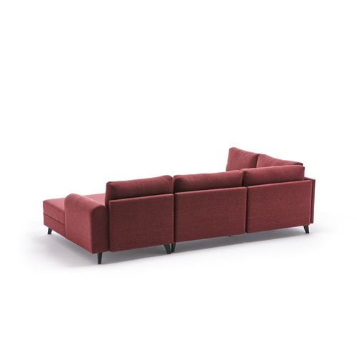 Belen - Claret Red Claret Red Corner Sofa-Bed slika 9