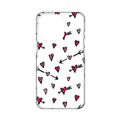 Torbica Silikonska Print Skin za iPhone 14 Pro 6.1 Heart Pattern slika 1