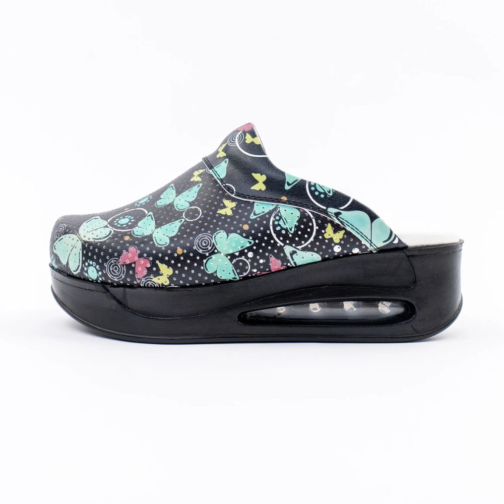 Dr. Mitra Air Max Ortopedske klompe Butterflys - Crne slika 1