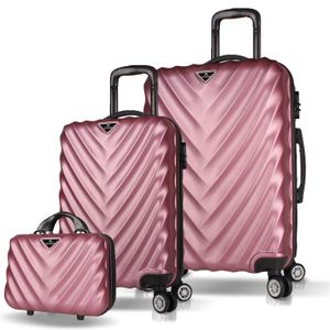 Set Kofera u Roze Zlatnoj Boji (3 Komada)