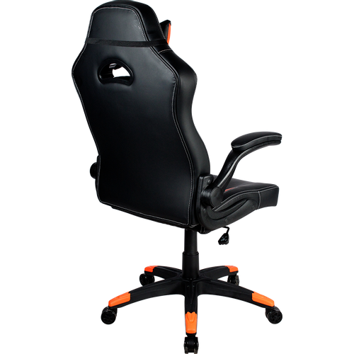 CANYON Vigil GС-2 Gaming chair, PU leather, Original and Reprocess foam, Wood Frame, Top gun mechanism, up and down armrest, Class 4 gas lift, Nylon 5 Stars Base,50mm PU caster, black+Orange. slika 5