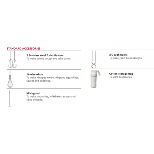 KitchenAid ručni mikser Almond Cream slika 4