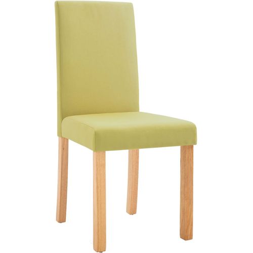 Blagovaonske stolice od tkanine 6 kom zelene slika 4