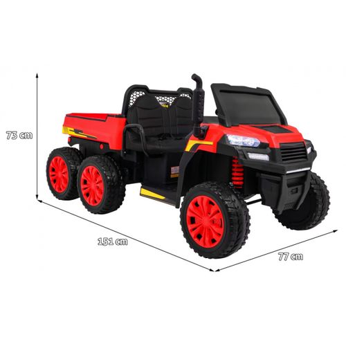 Traktor na akumulator Farmer Truck 4x4 - crveni slika 2