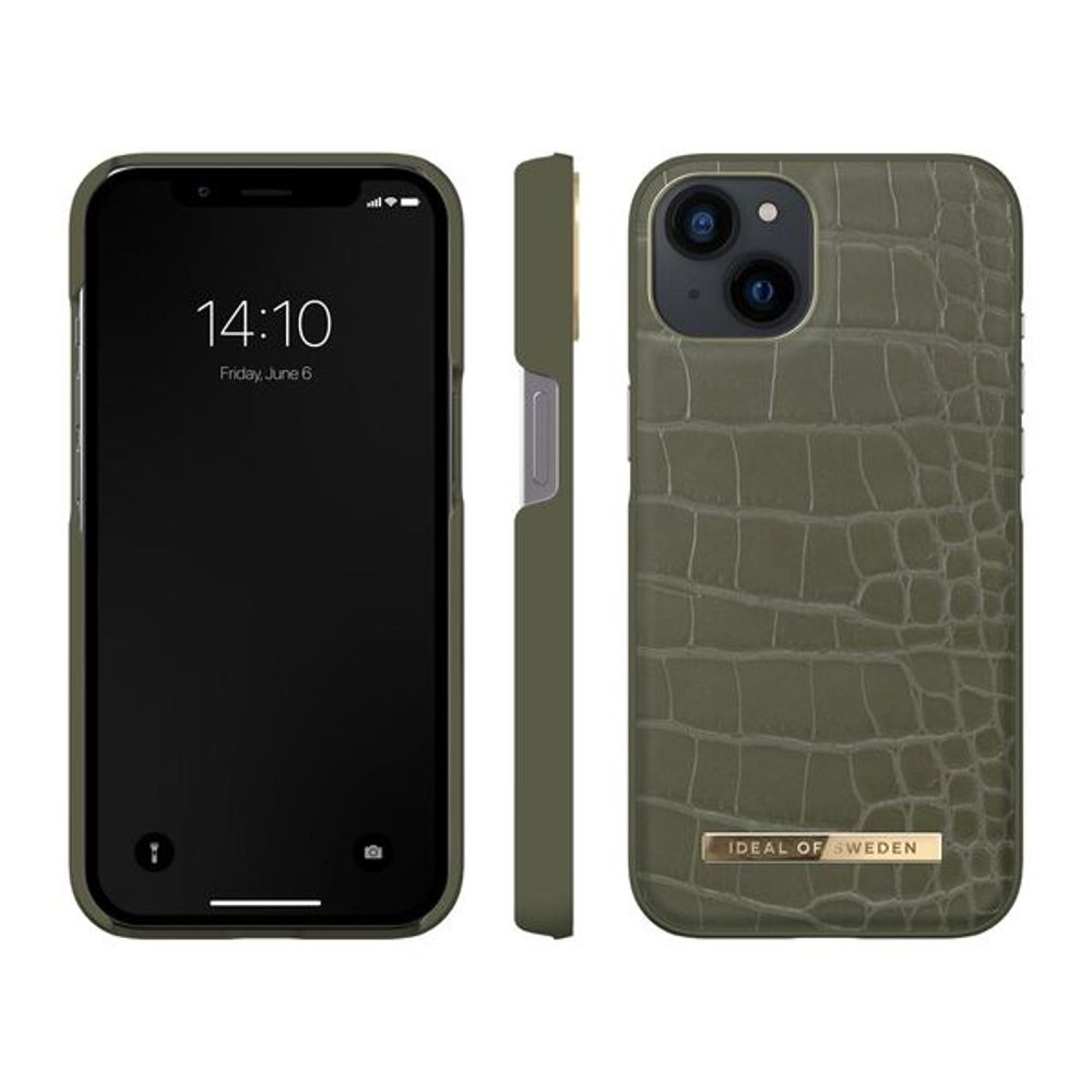 iDeal of Sweden Maskica AT - iPhone 13 - Khaki Croco slika 1