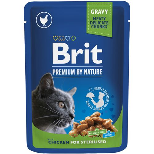 Brit Premium Cat Sterilized s piletinom u umaku, 100 g slika 1