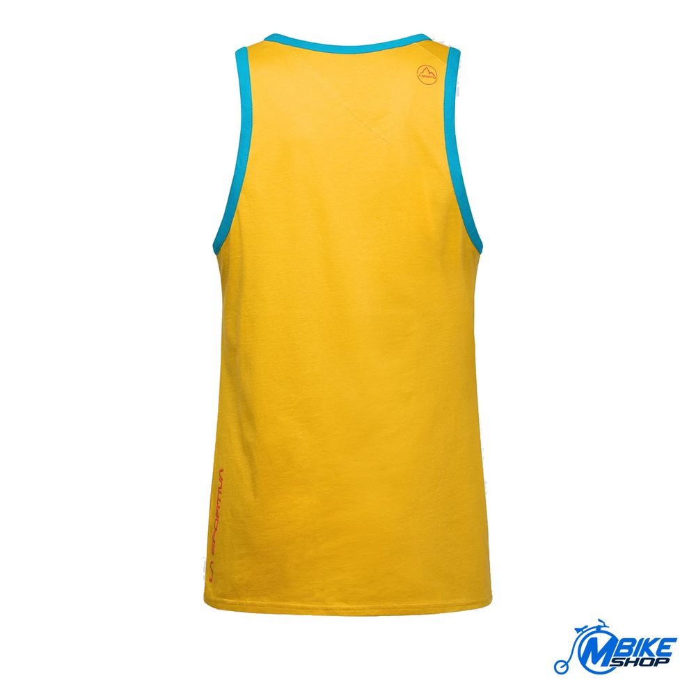 La Sportiva Muška majica bez rukava Cube Tank, Bamboo/Tropic Blue slika 2