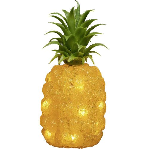 Konstsmide 6277-103 akrilna figura  ananas   toplo bijela LED narančasta, zelena slika 1