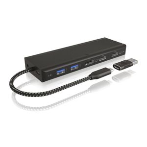 Icybox IB-DK4080AC USB-C na USB-A docking stanica 9-u-1 s Power Delivery do 100W