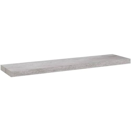 Plutajuća zidna polica siva boja betona 90 x 23,5 x 3,8 cm MDF slika 11