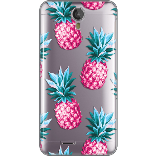Torbica Silikonska Print Skin Za Tesla Smartphone 6.2 Pink Pineapples slika 1