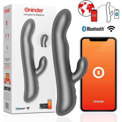 Oninder Rabbit &amp; Rotation Vibrator App Controlled slika 7