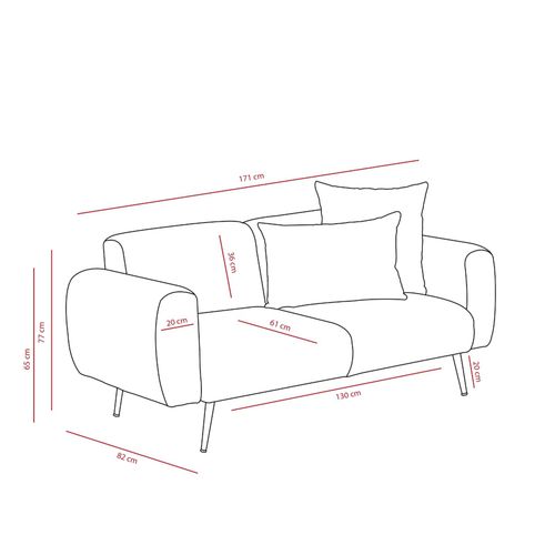 Dvosedi Atelier Del Sofa Side - Antracit slika 7