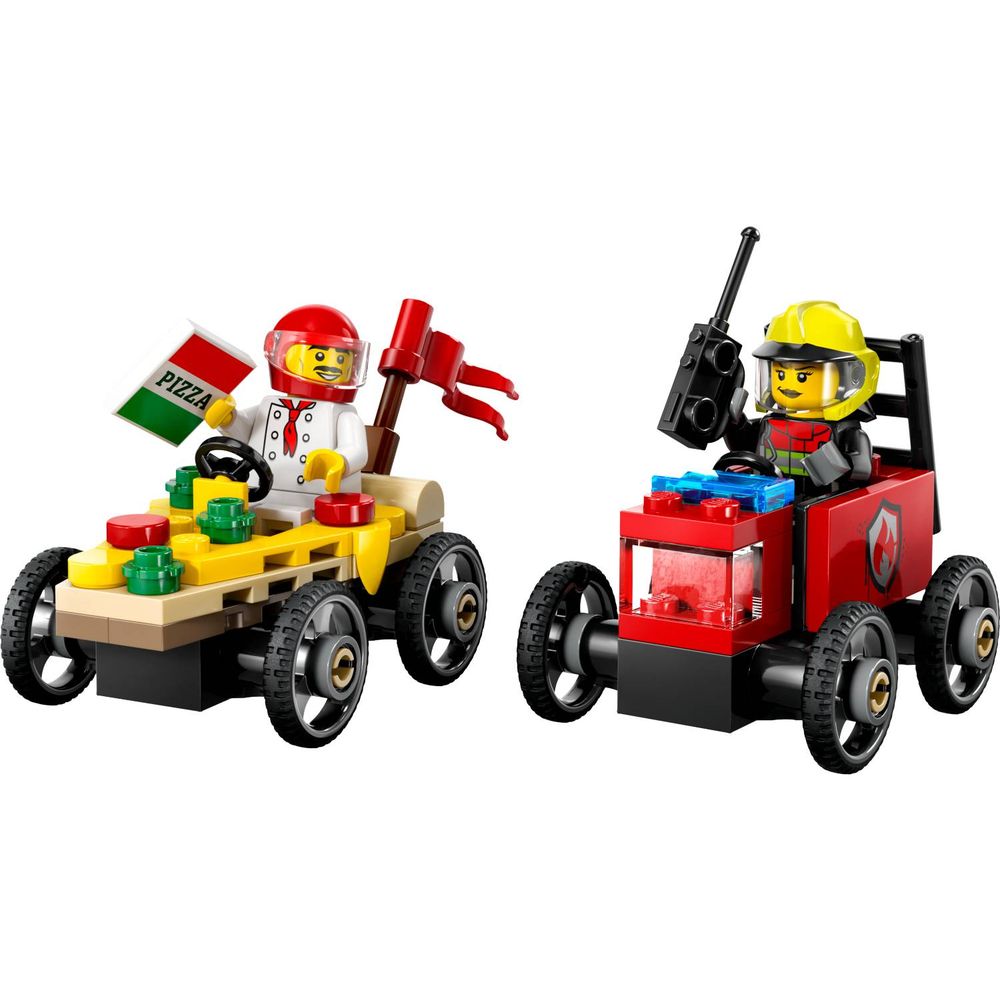 LEGO 60458 Auto dostavljača pizze vs. vatrogasno vozilo u utrci slika 2
