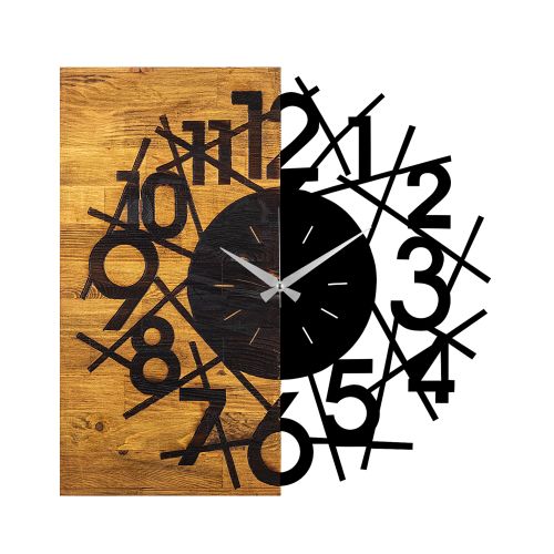 Wallity Ukrasni drveni zidni sat, Wooden Clock 26 slika 5