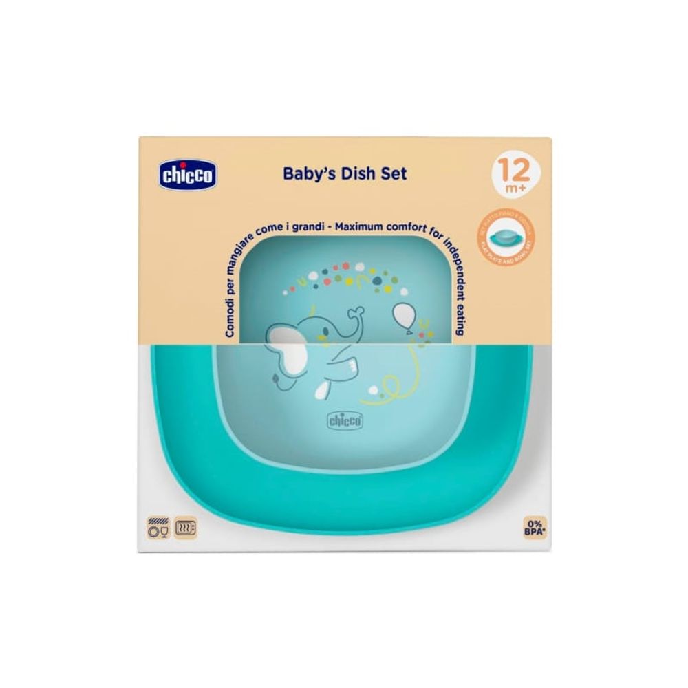Chicco Dječiji set za jelo Baby's Dish, Blue slika 5