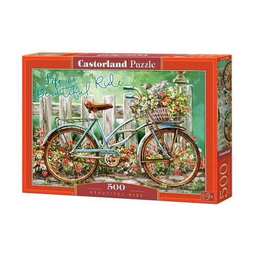 Castorland puzzle bicikl u cvijeću 500 komada slika 3