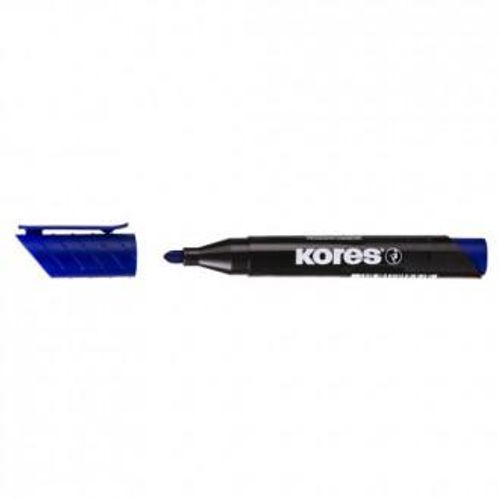 Flomaster Kores, permanent marker, 2093, 1-3 mm, plavi slika 1