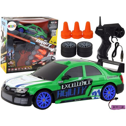 Auto na daljinsko upravljanje Sports Car R/C 1:24 - zeleni slika 1