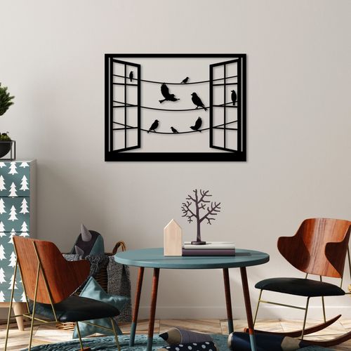 Wallity Metalna zidna dekoracija, Birds in Front Of The Window - 1 slika 3