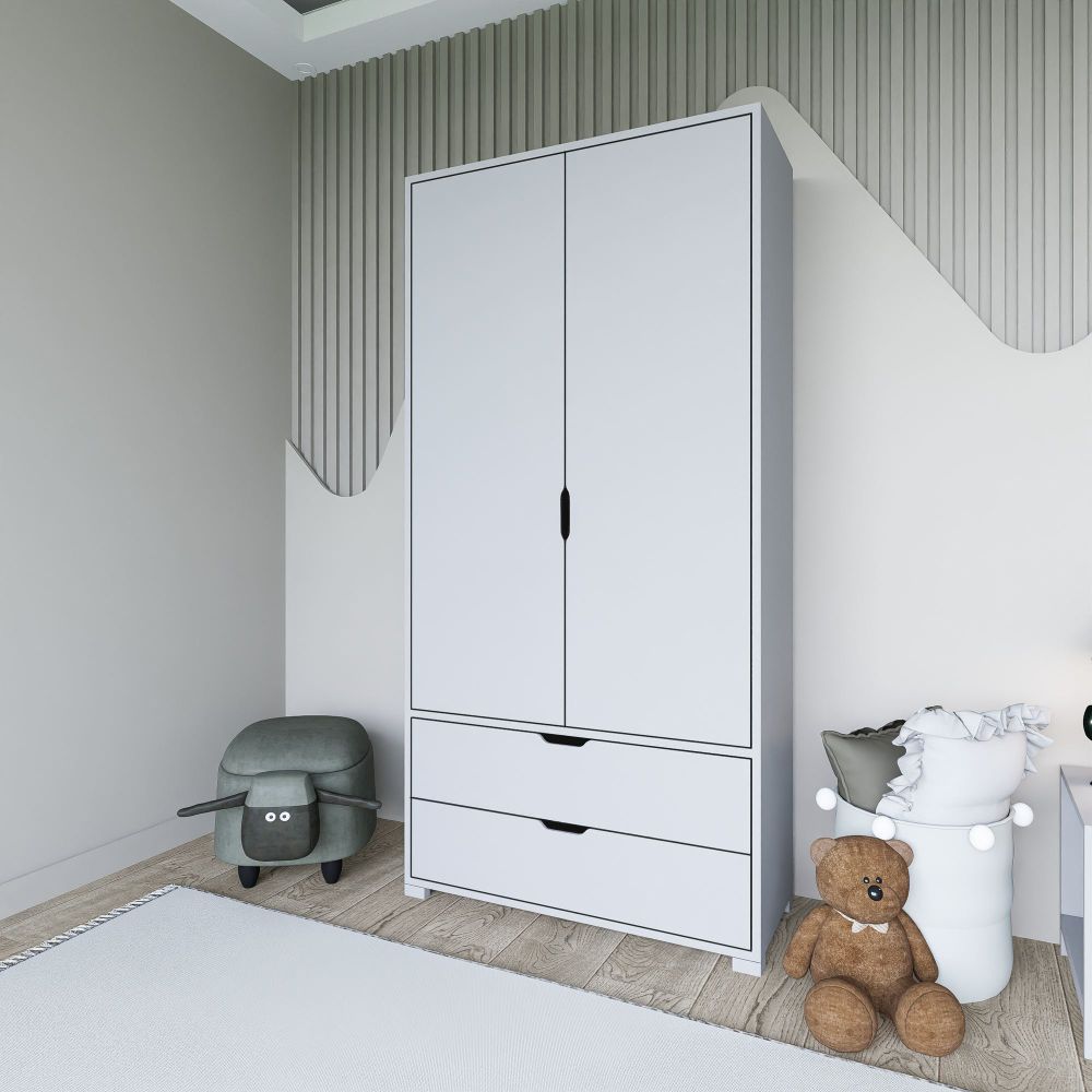 Bijela Garderoba 90 cm 1600-016 slika 3