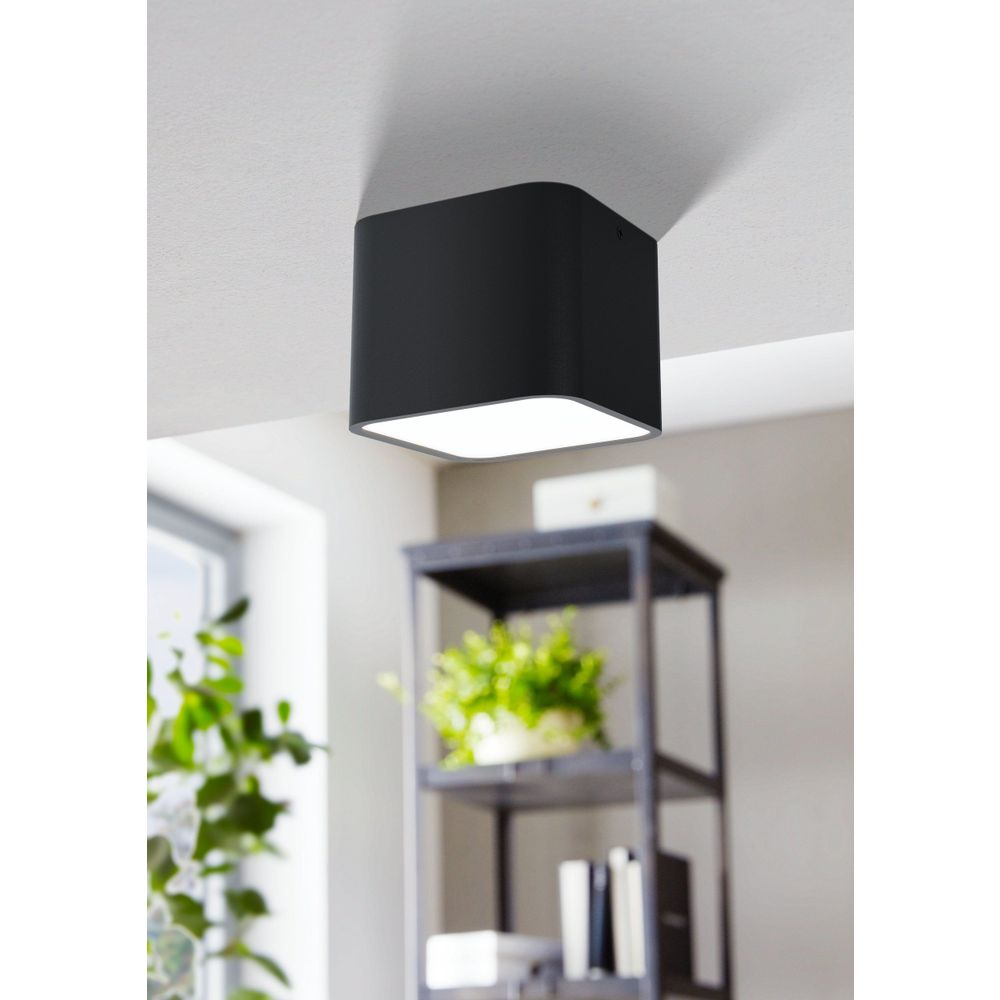 Eglo nadgradna rasvjeta grimasola e27 1x25w crno/bijelo š:140mm v:110mm slika 2