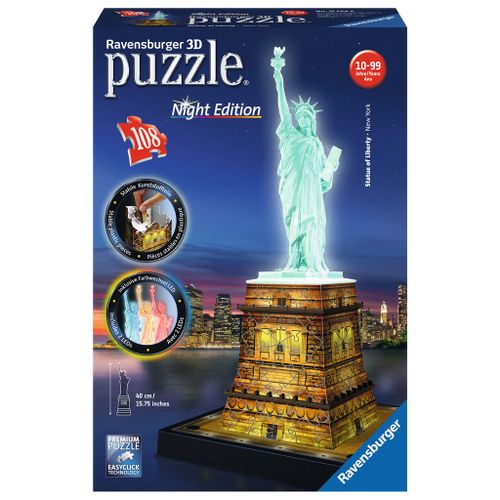 Ravensburger 3D Puzzle Kip Slobode Noću - 216 Komada slika 1